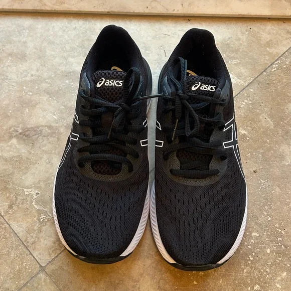 ASICS Black and White Athletic Shoes - Picture 3 of 5